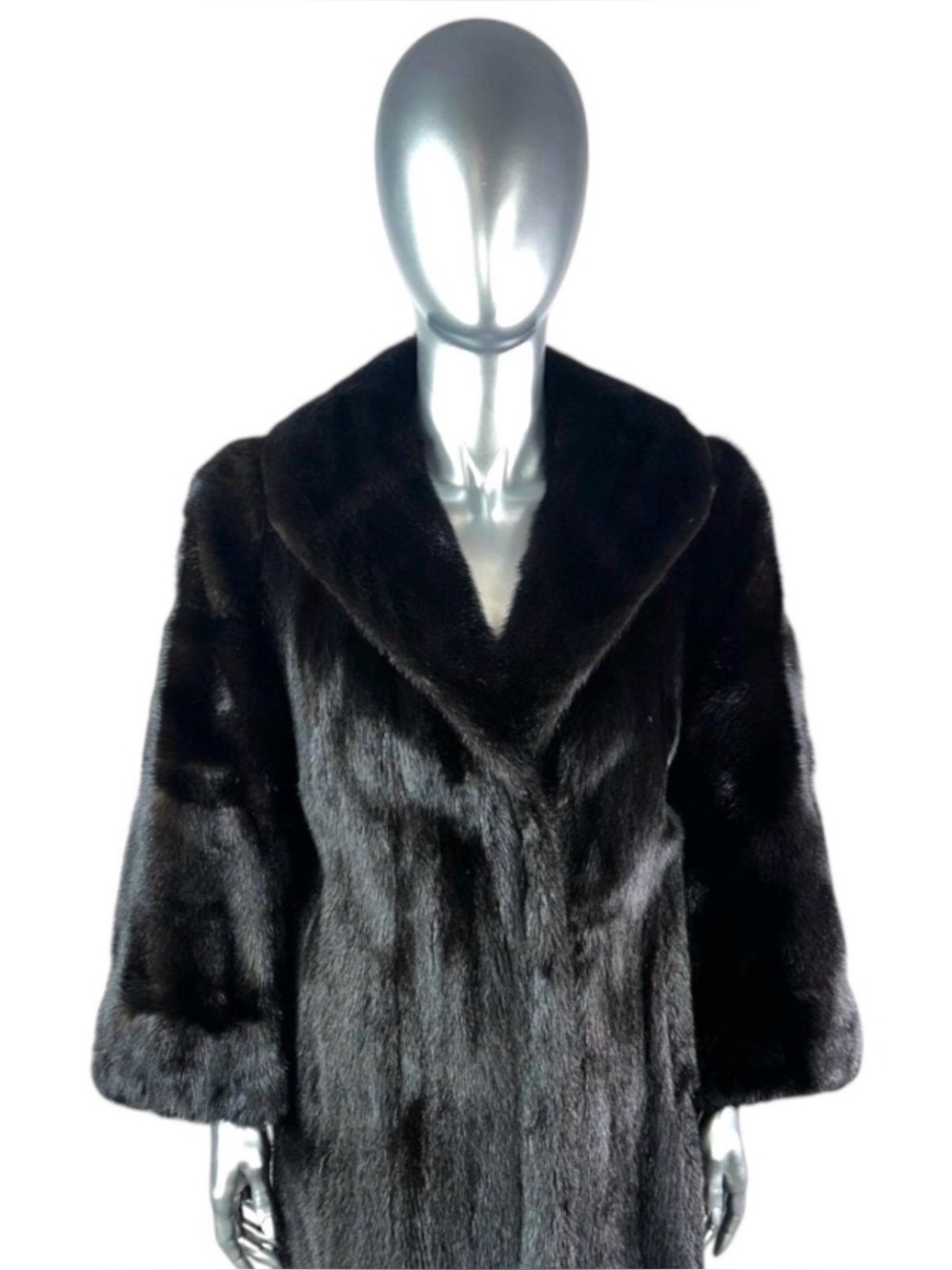RANCH MINK Coat, Size S, Certified Vintage Fur w/Storage Bag